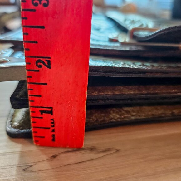 NWOT Patricia Nash Stella Flap Brown and Turquoise Handbag - Picture 15 of 15